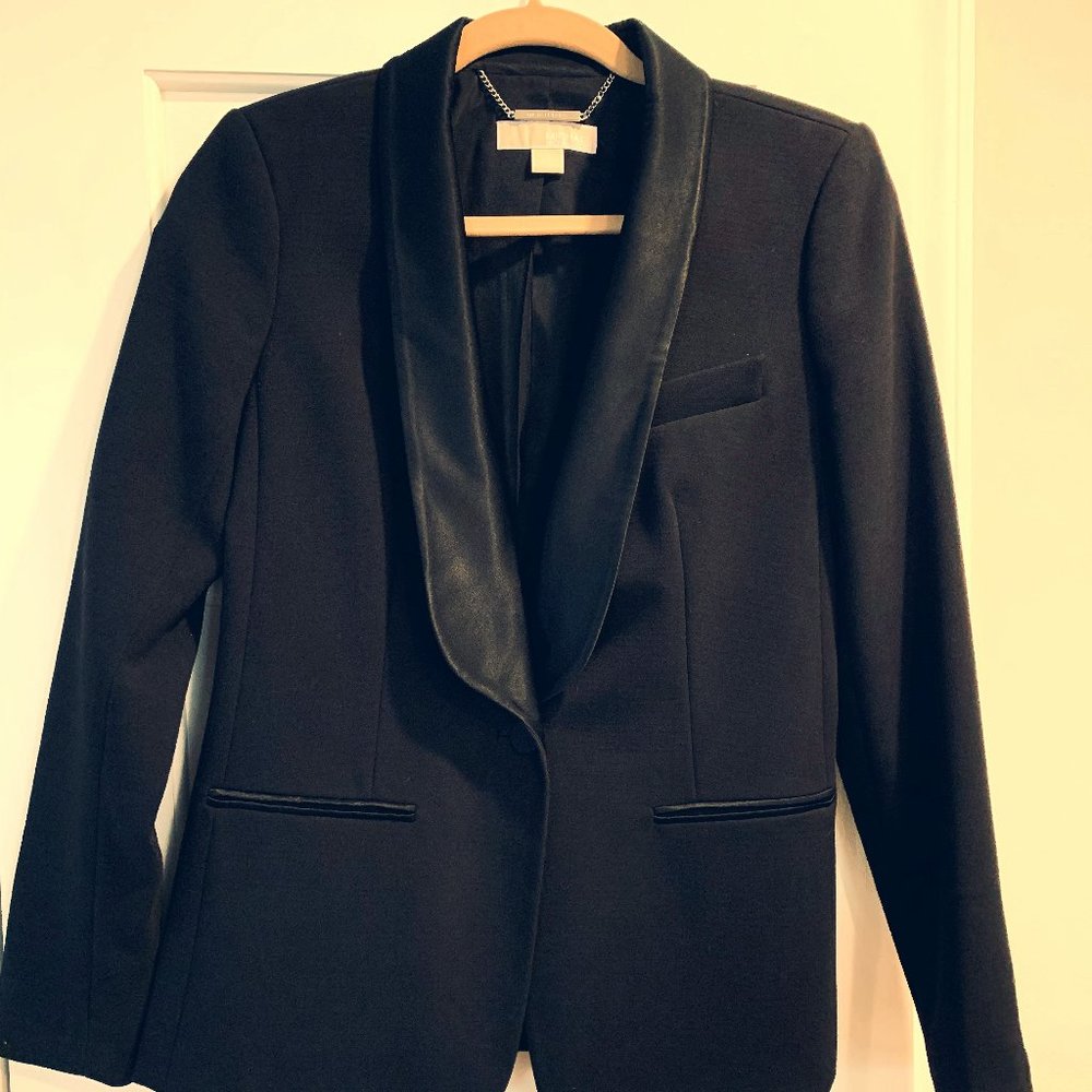 Michael Kors Black Blazer - Satin Lapel